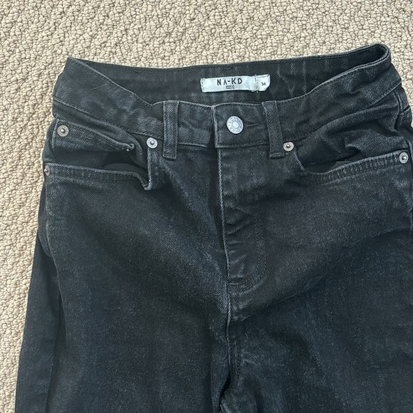 NA-KD Black Jeans (size 34, fits like 25/0) - Picture 2 of 3